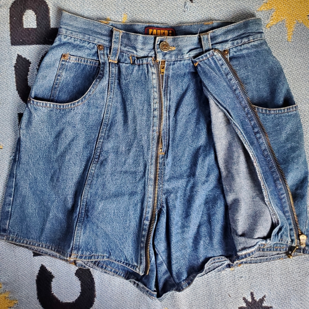 Vintage Faded Glory Zip Mini Skort
